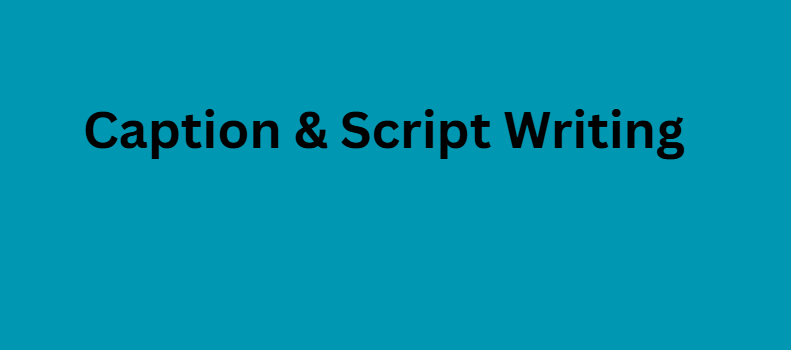 Caption & Script Writing
