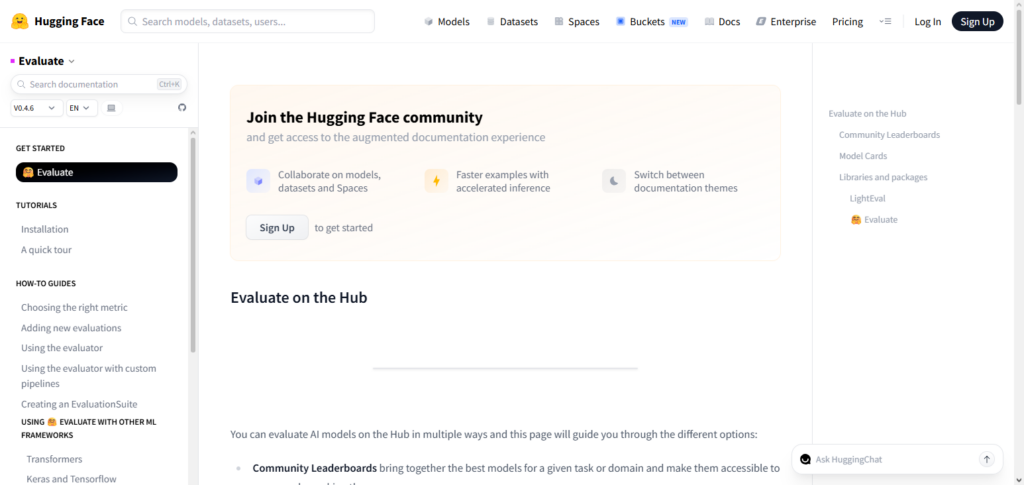 Hugging Face Evaluate