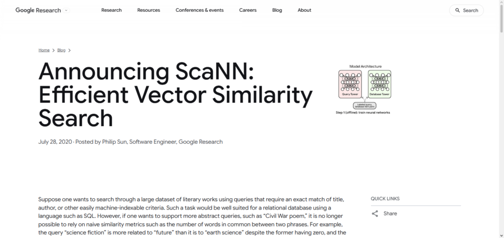 ScaNN (Google)