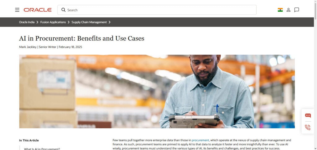 Oracle Fusion Procurement AI