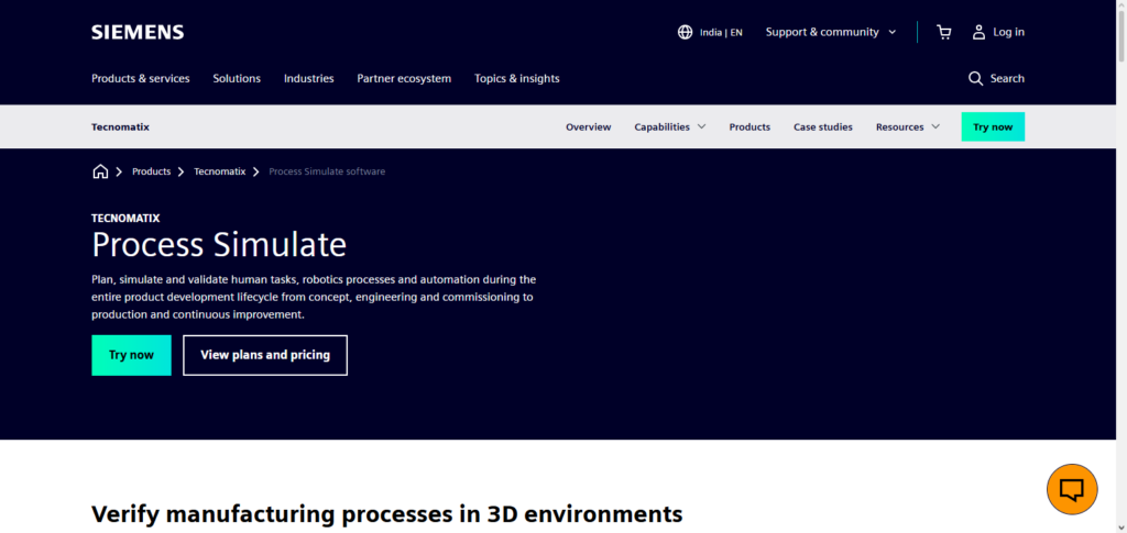 Siemens Tecnomatix Process Simulate