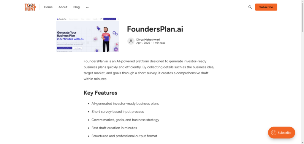FoundersPlan