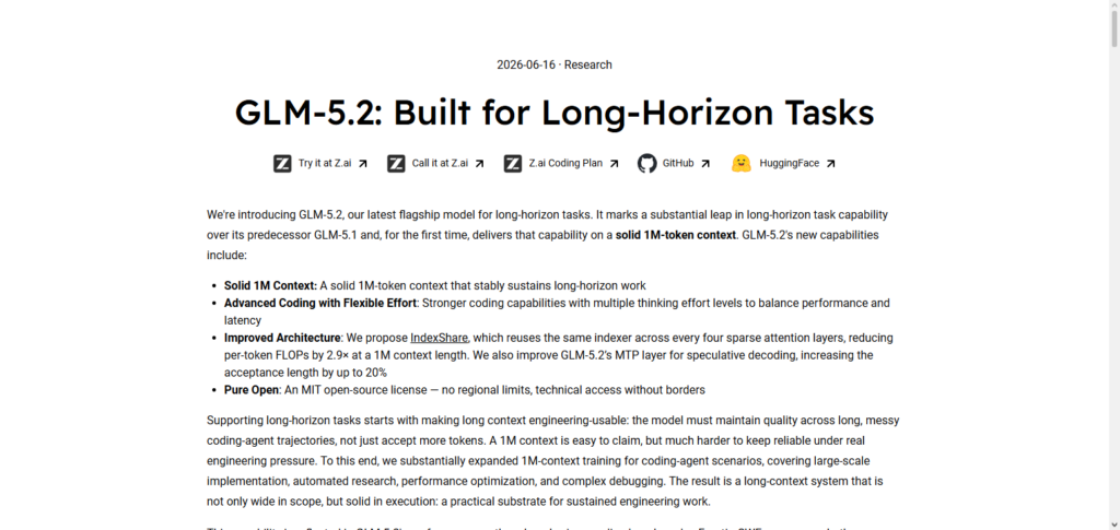 GLM‑5.2 (Reasoning)