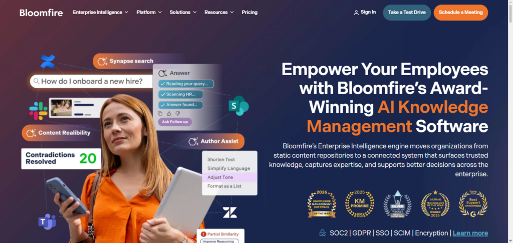 Bloomfire AI Knowledge Sharing