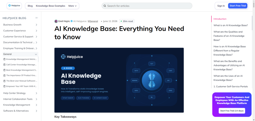 Helpjuice AI KB