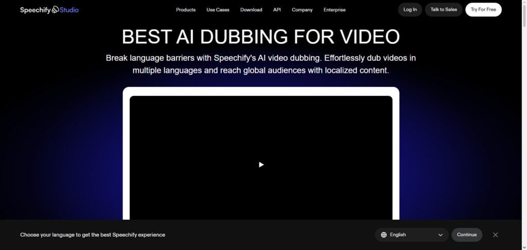 Speechify Dubbing
