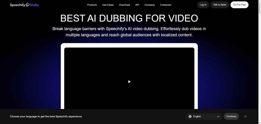 Speechify Dubbing