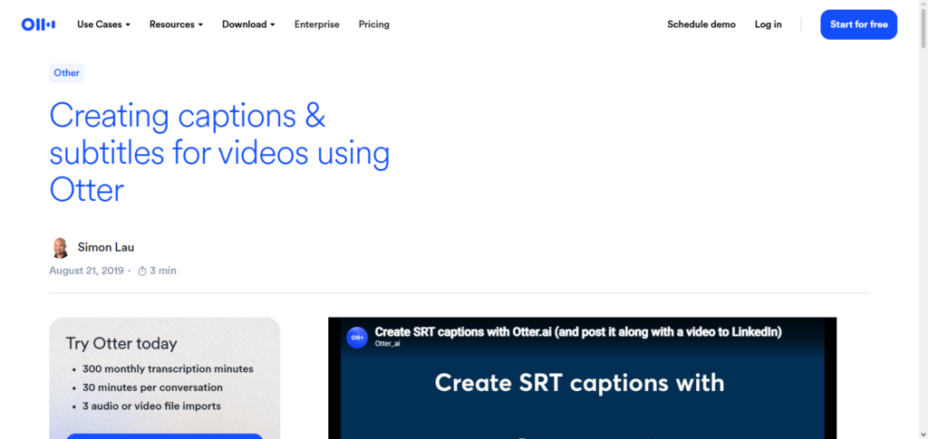 Otter.ai Captions