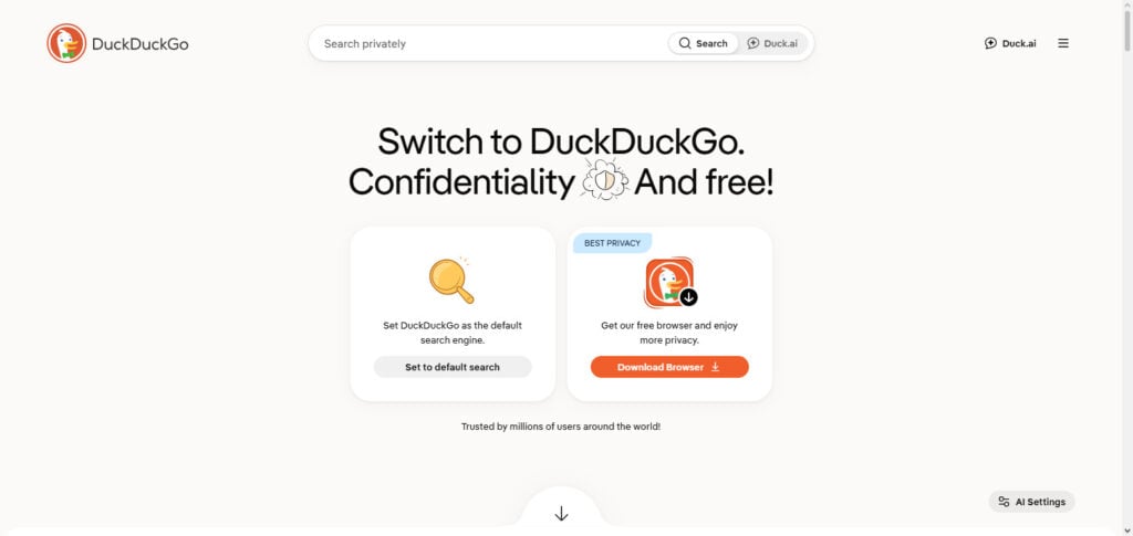 DuckDuckGo AI Browser
