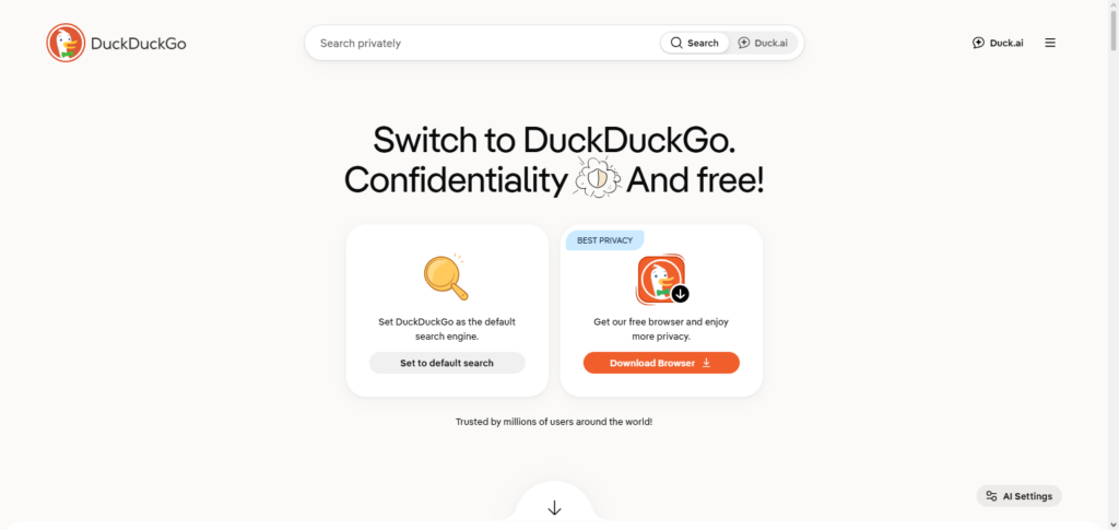 DuckDuckGo AI Browser