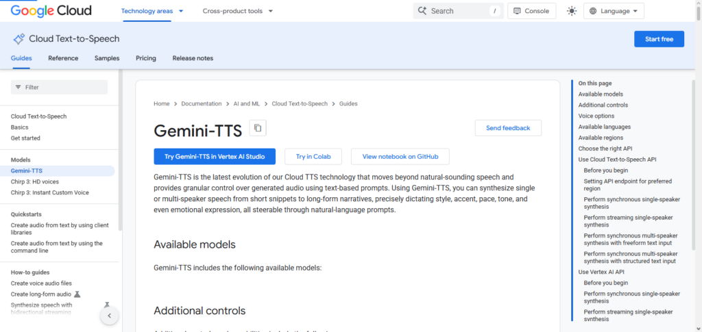 Google Gemini TTS