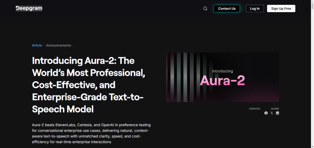 Deepgram Aura-2