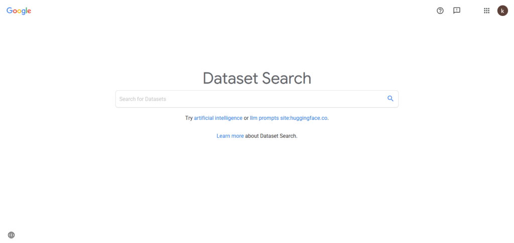 Google Dataset Search