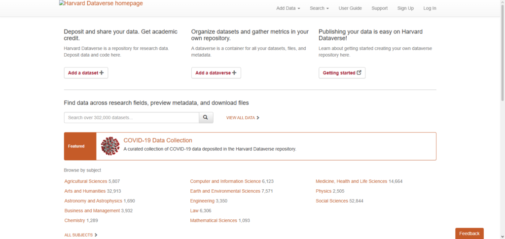 Dataverse (Harvard)