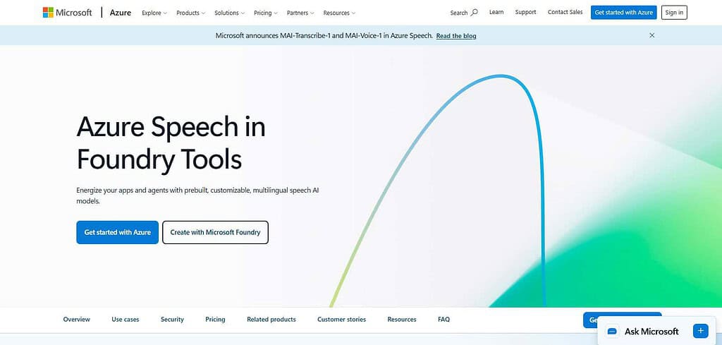 Microsoft Azure Speech Service