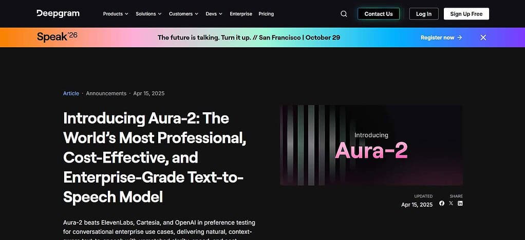 Deepgram Aura-2