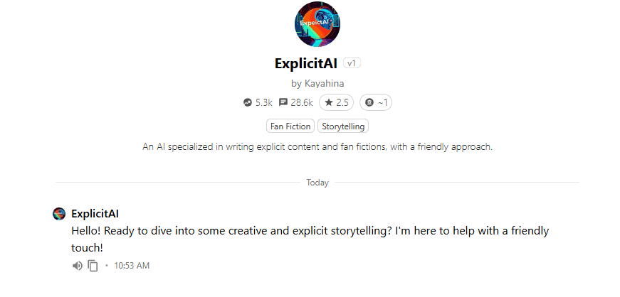 Explicit AI