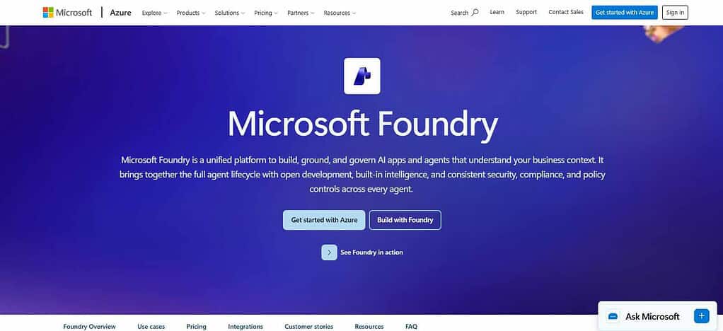 Microsoft Azure AI Foundry