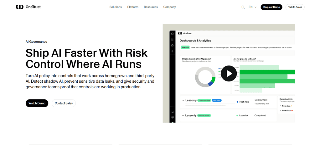 AI Governance by OneTrust