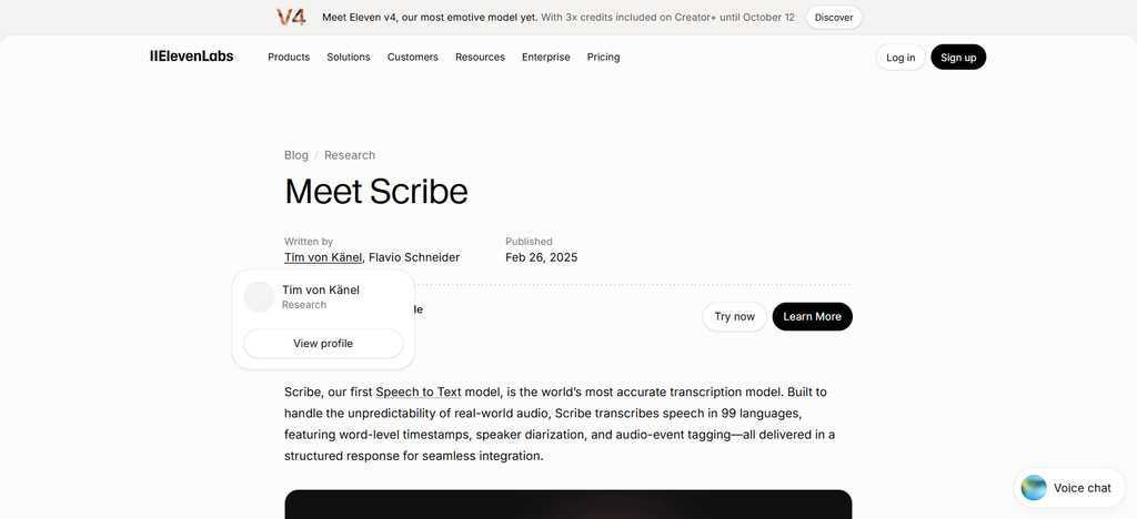 ElevenLabs’ Scribe