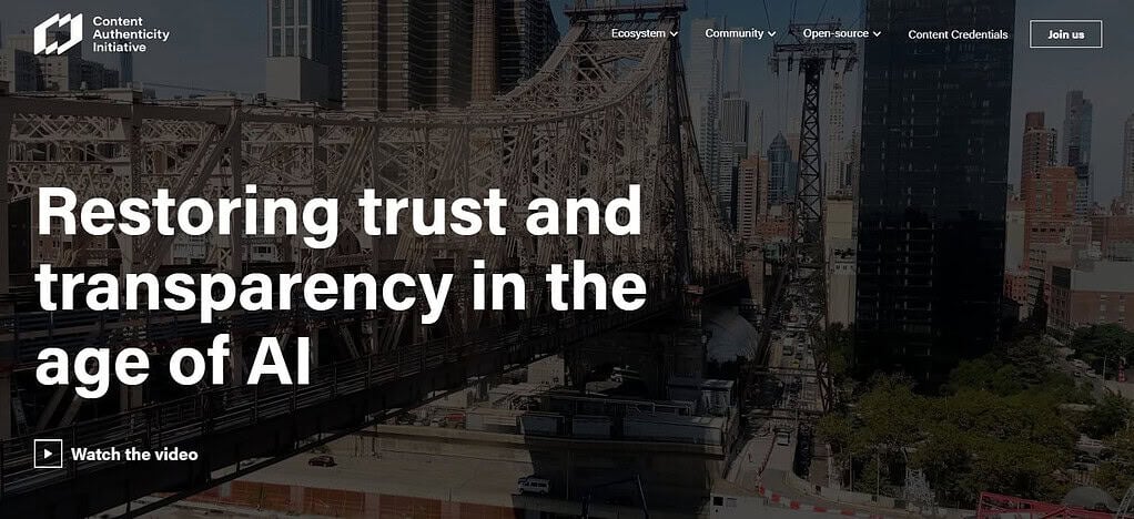Content Authenticity Initiative (CAI)