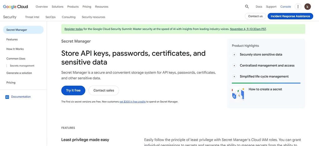 Google Cloud Secret Manager