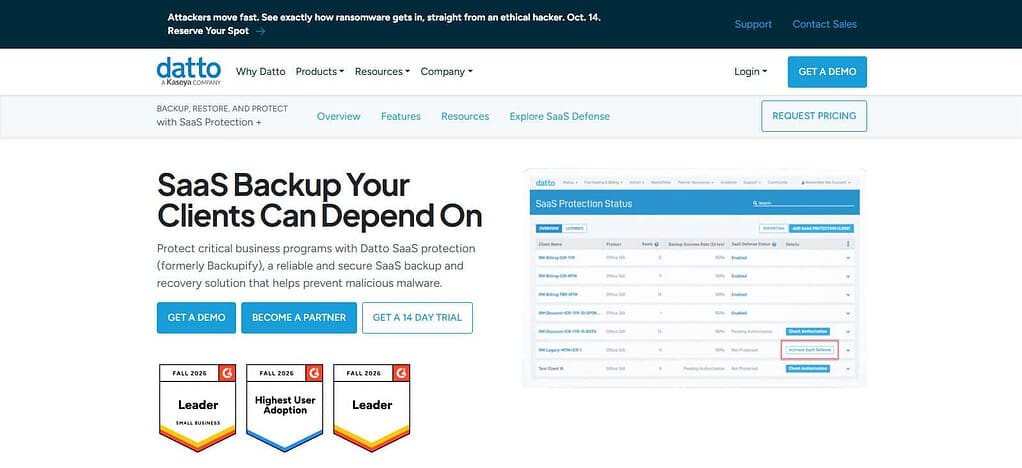 Datto SaaS Protection – Backupify