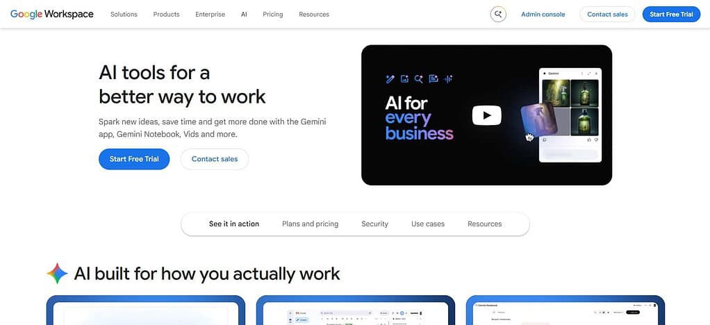 Google Gemini for Workspaces