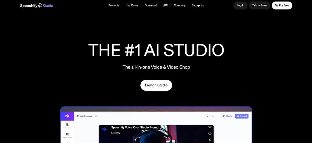 Speechify Studio